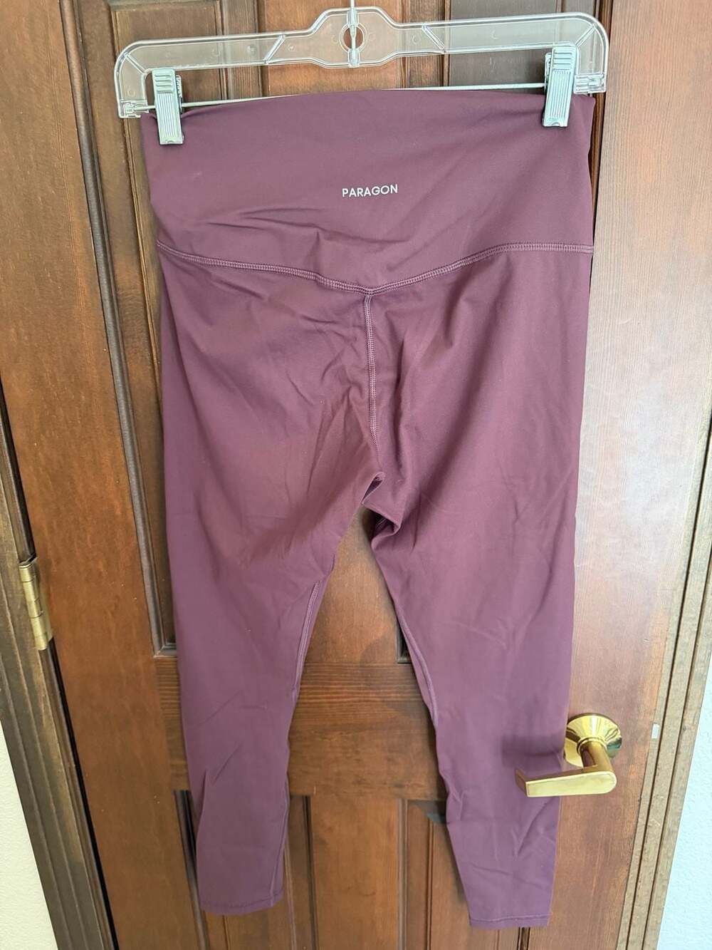 Paragon High-Waisted 7/8 Length Leggings in Plum